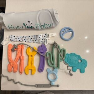 Busy Baby Silicone Mat with accessories